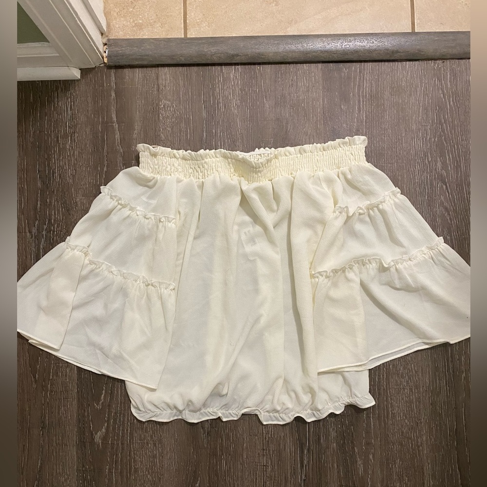 Cream Off Shoulder Blouse